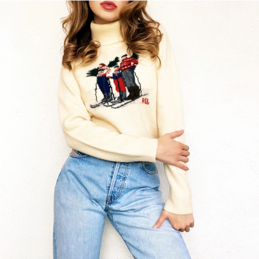 Ralph Lauren Ski Embroidery wool sweater XS
